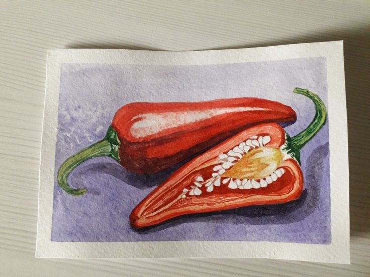 Перец рисовать