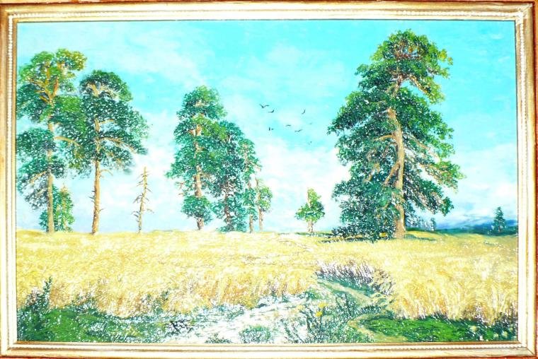 Шишкин картина рожь нарисовать