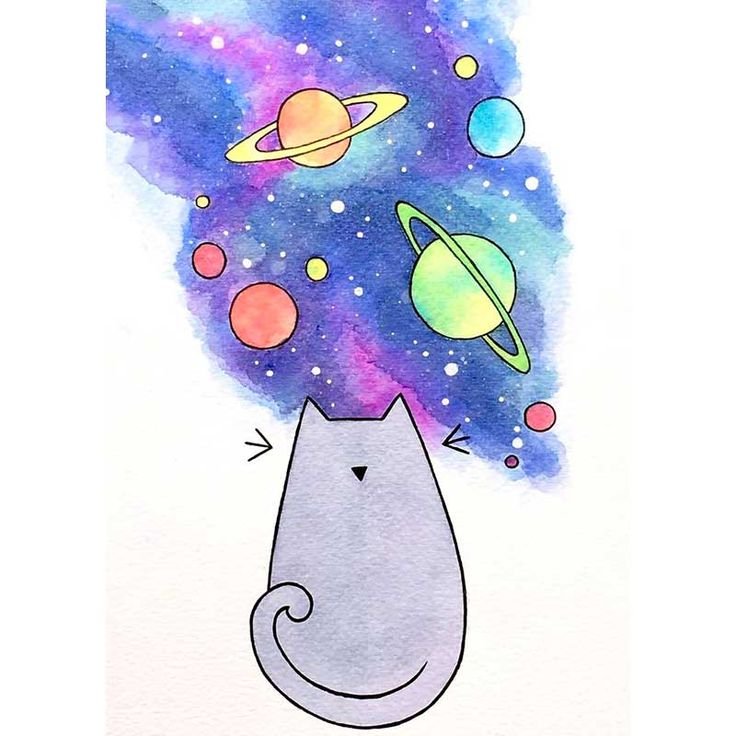 Космос картинки для срисовки