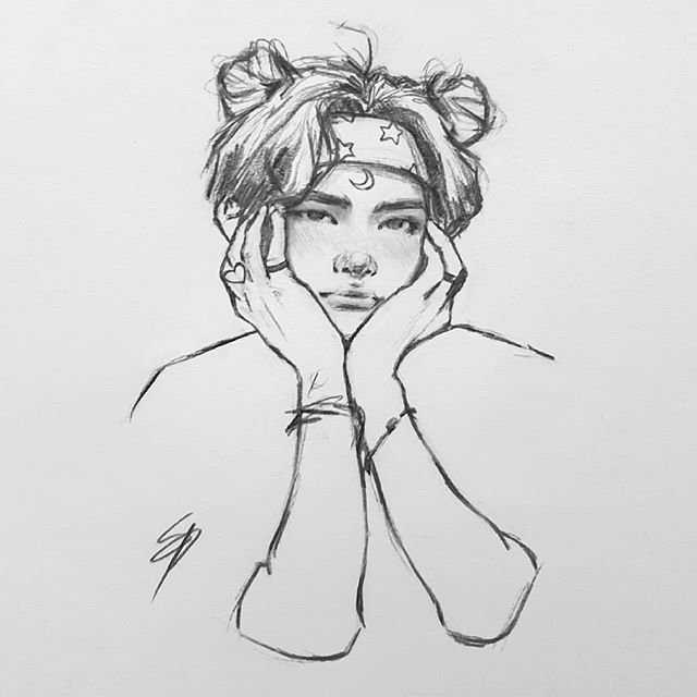Рисунки лёгкие для срисовки эстэтика