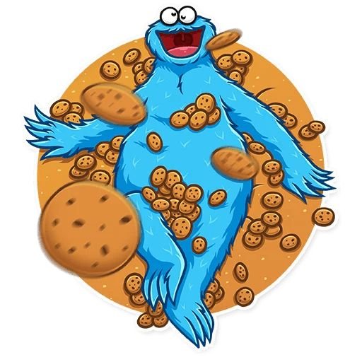 Cookie Monster стикер