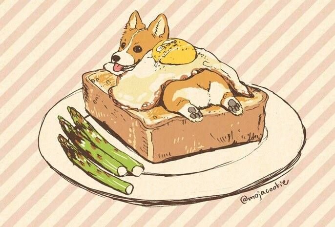 Торт с корги
