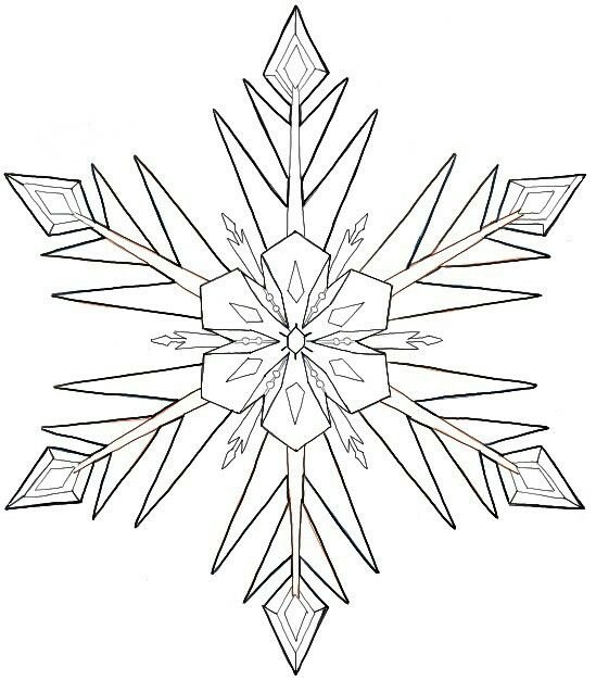 Снежинки для срисовки