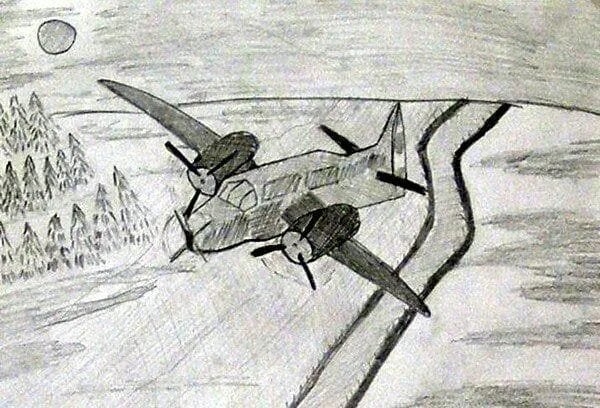 Рисунок на военную тему карандашом