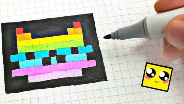 Рисунки по клеточкам Instagram