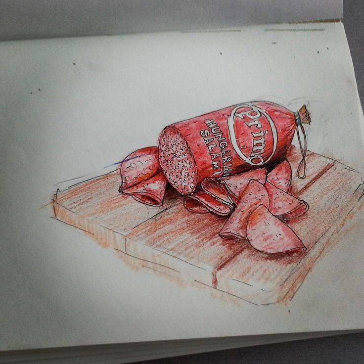 Колбаса рисунок