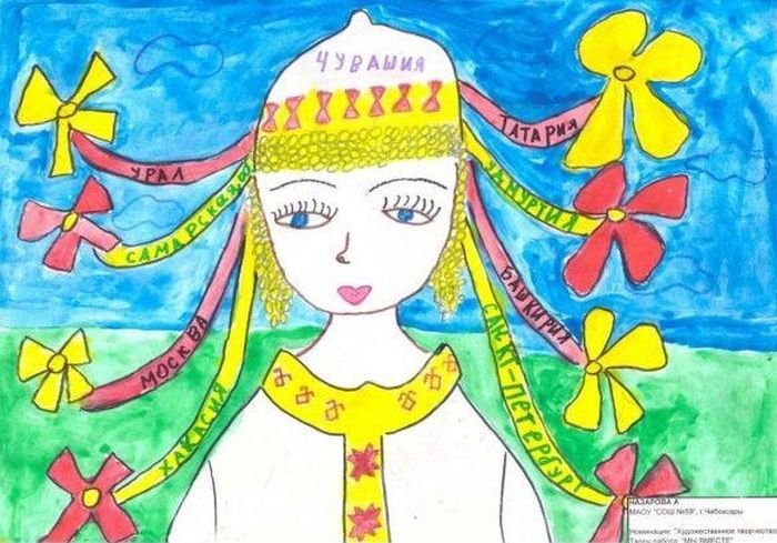 Рисунок на тему краски Чувашии