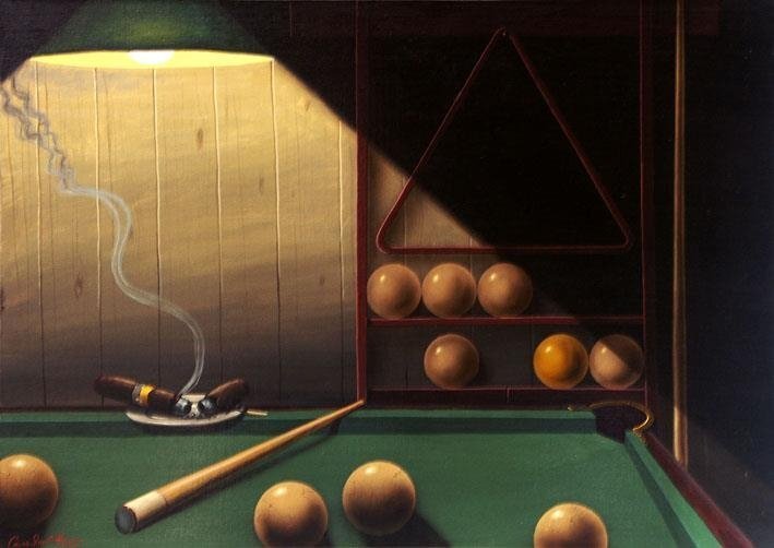 Илья Саввич художник Billiard Players Painting