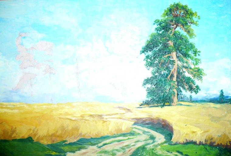Картина рожь