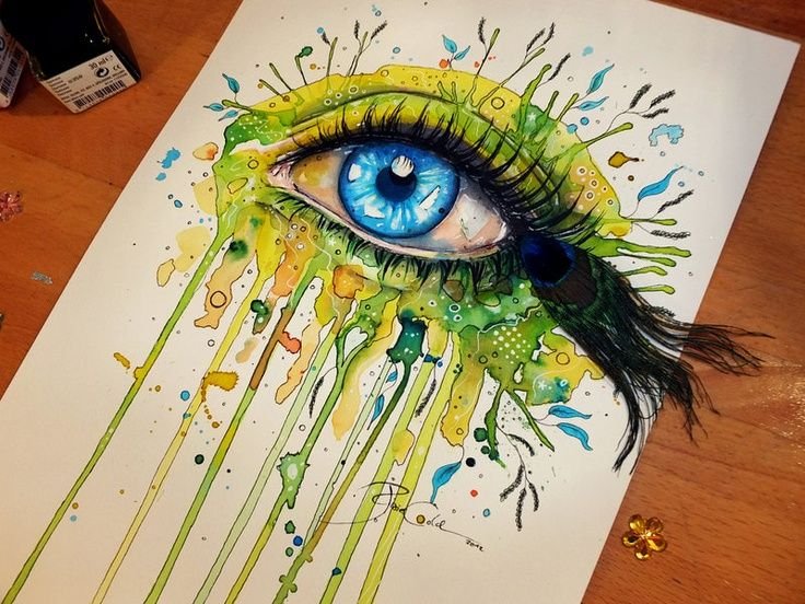 Рисунки красками