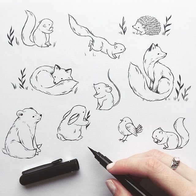 Маленькие лёгкие скетчи