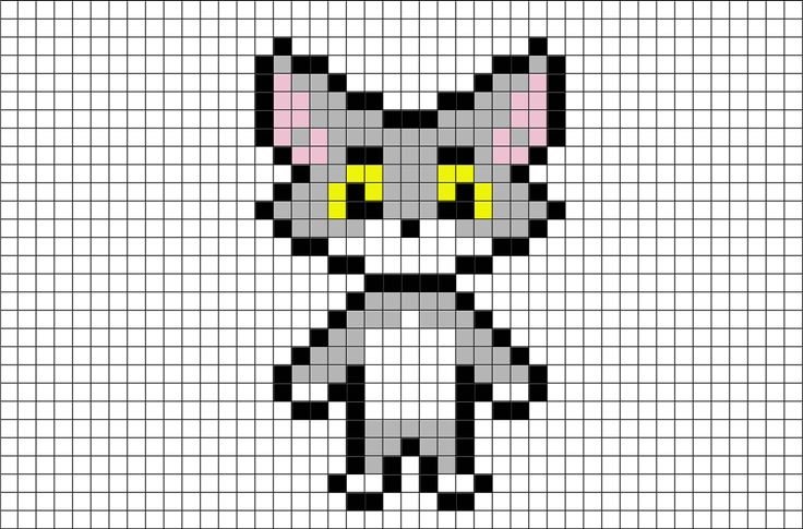 Пиксельные арты котов