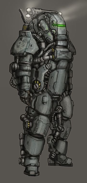 Fallout силовая броня арт