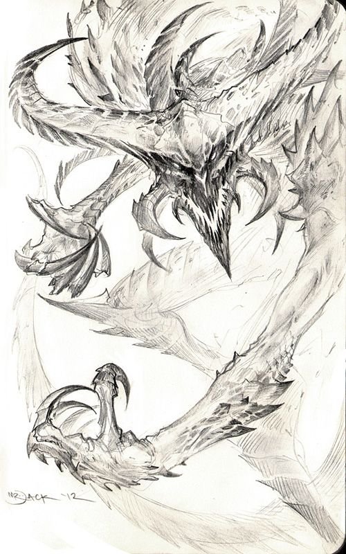 Рисунки монстров карандашом