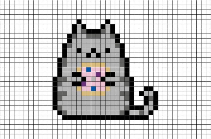 Котиков милых и няшных по клеточкам