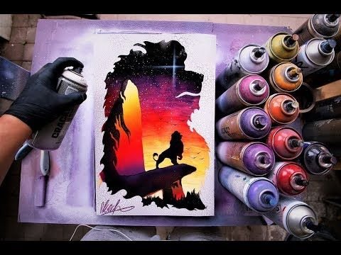 Картины аэрозольными красками
