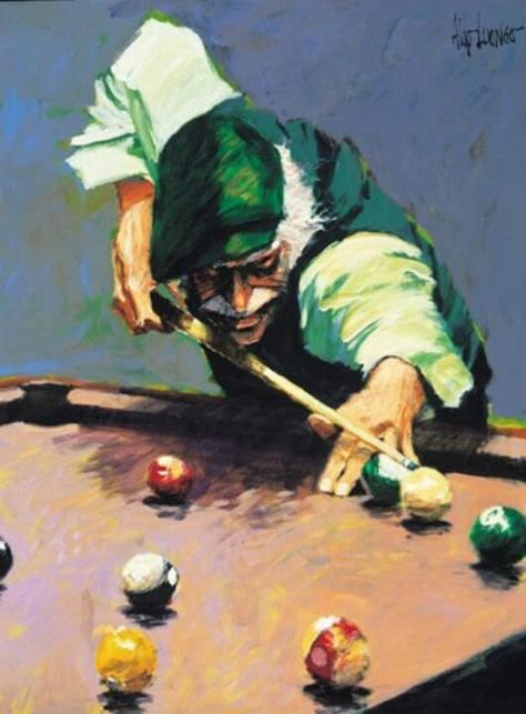 Илья Саввич художник Billiard Players Painting