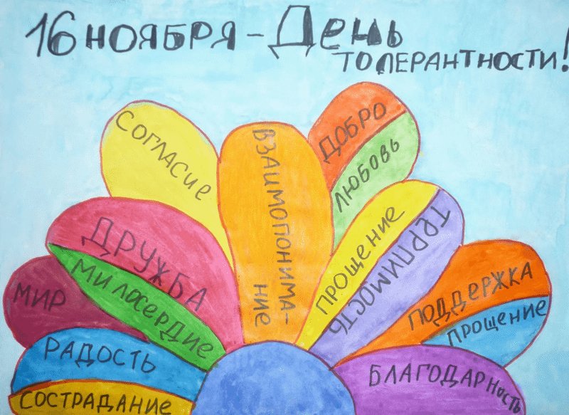 Плакат на тему толерантность