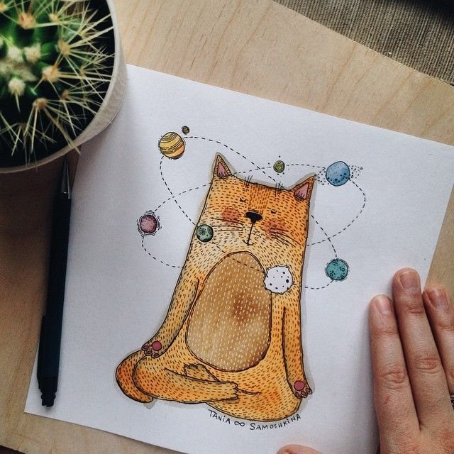 Милые рисунки для скетчбука