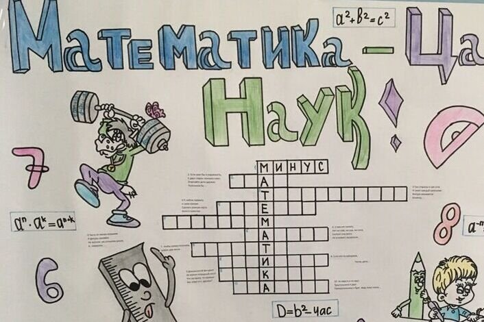 Плакат на тему математики