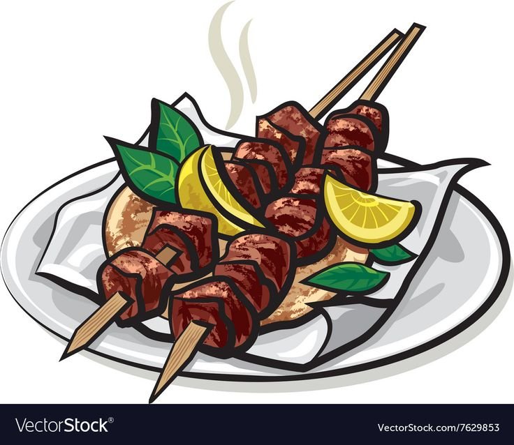 Шашлык рисованный