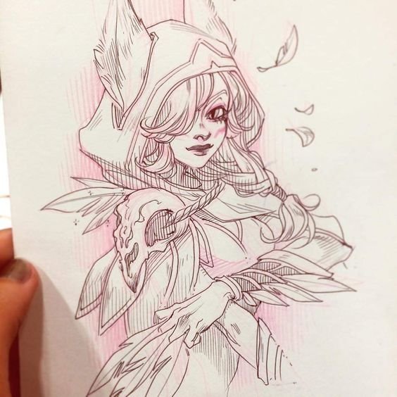 Эвелинн карандашом League of Legends