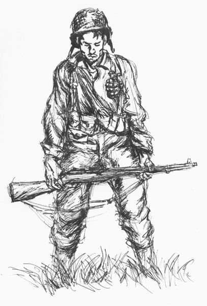 Рисунок солдату