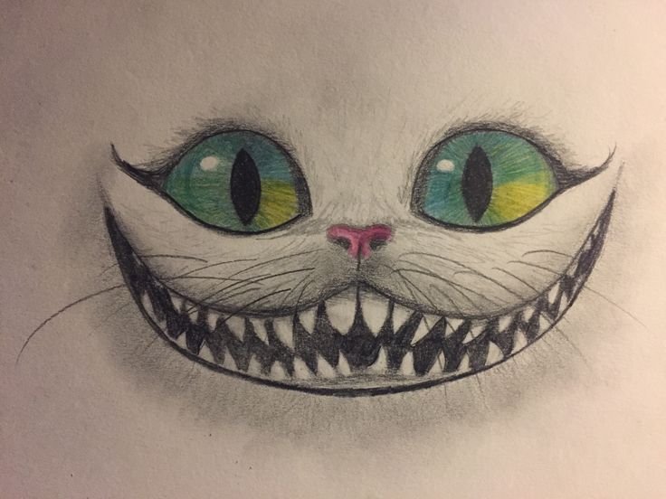Чеширский кот рисунок