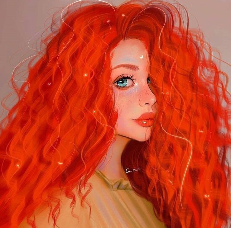 Мультяшные рыжие девушки