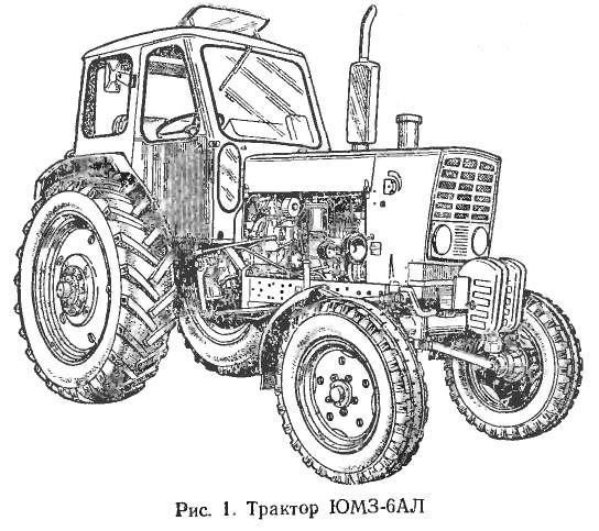Раскраска трактор МТЗ 82.1