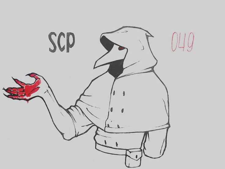 Рисовать чумного доктора SCP 049
