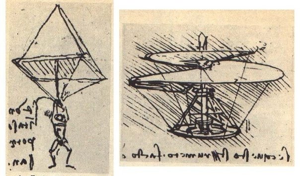 Летательный аппарат, 1487, Леонардо да Винчи