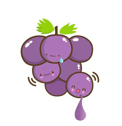 Виноград с глазками для детей