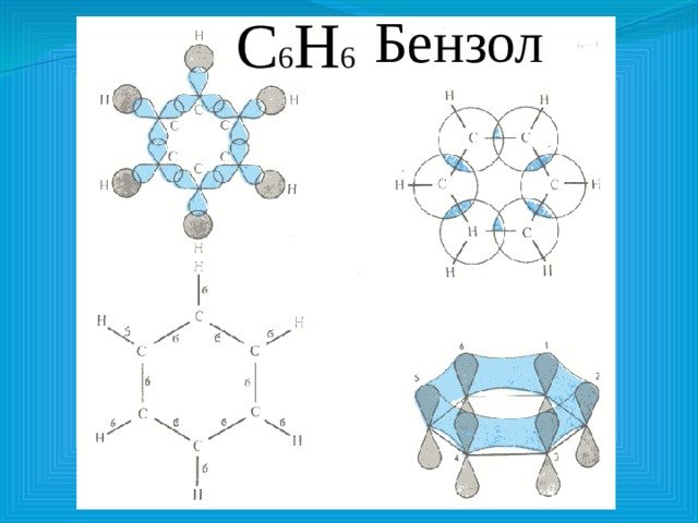 Строение молекулы бензола
