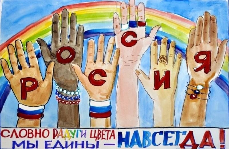 Плакат на тему Дружба народов