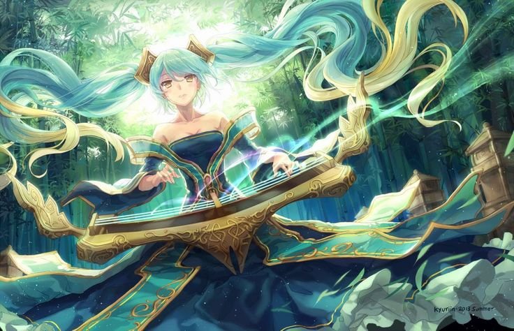League Legends Сона арт