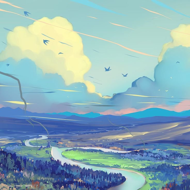 Пейзаж рисунок