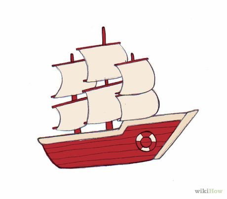Кораблик рисунок