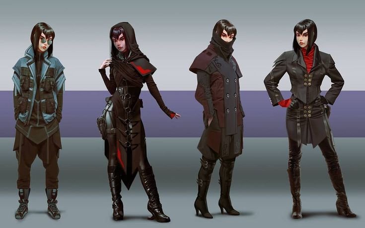 Cyberpunk концепт одежда женская
