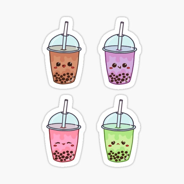 Bubble Tea наклейки