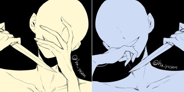 Позы для рисования с ножом