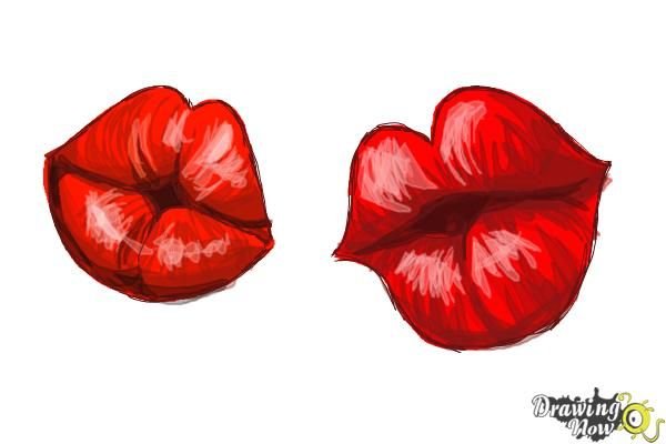 Губы рисунок