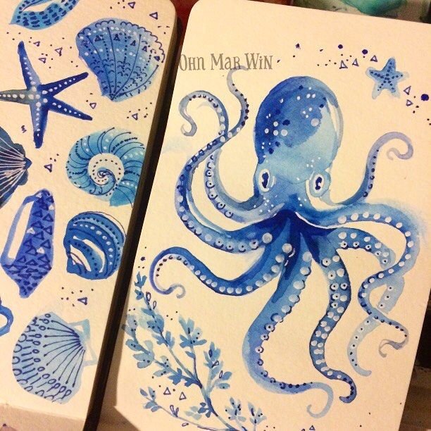 Рисунки на морскую тему