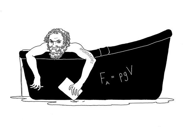 Архимед рисунок карандашом