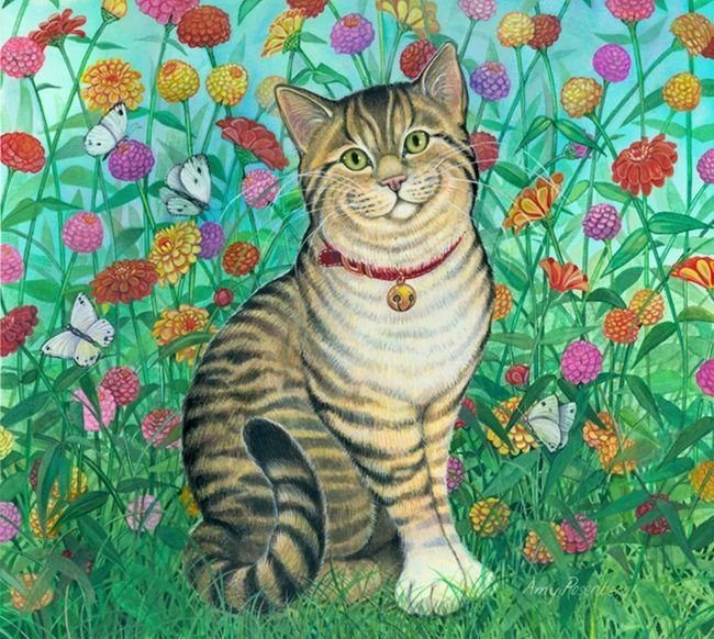 Кошка иллюстрация