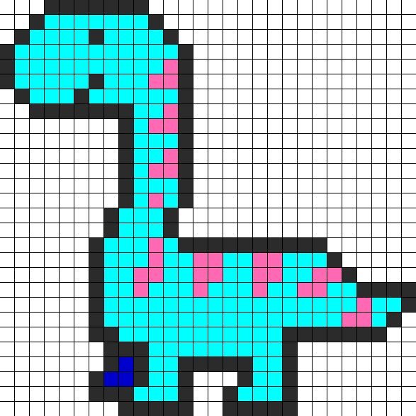 Рисование по клеточкам Динозаврик