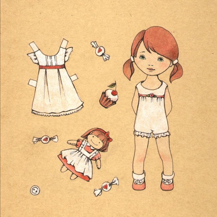 Кукла рисунок