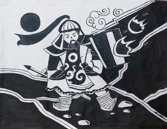 Гэсэр рисунок лёгкий