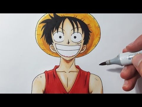 Рисунки Луффи из Ван Пис