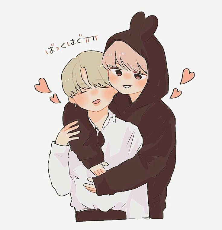 BTS Art Jikook Чиби